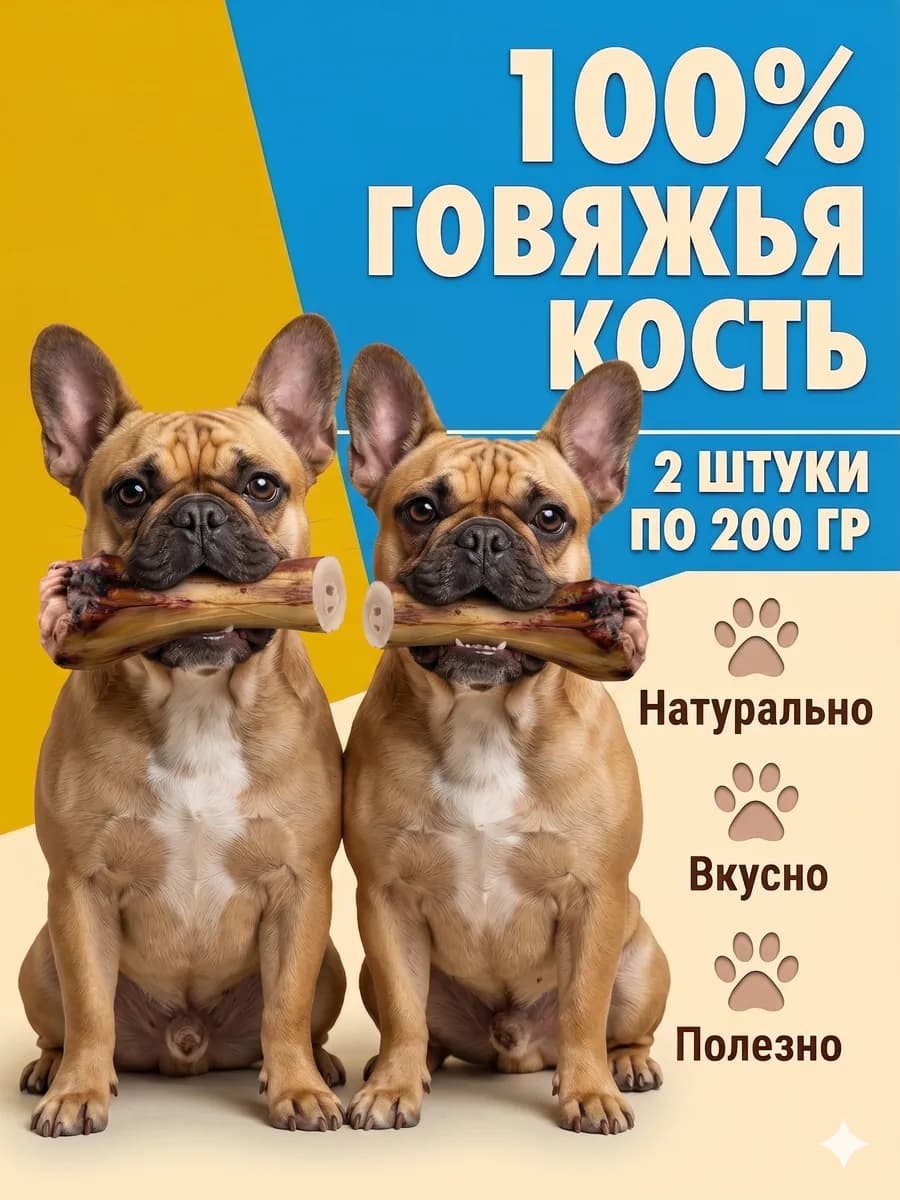 Кость для собак Premium с жилами и хрящами