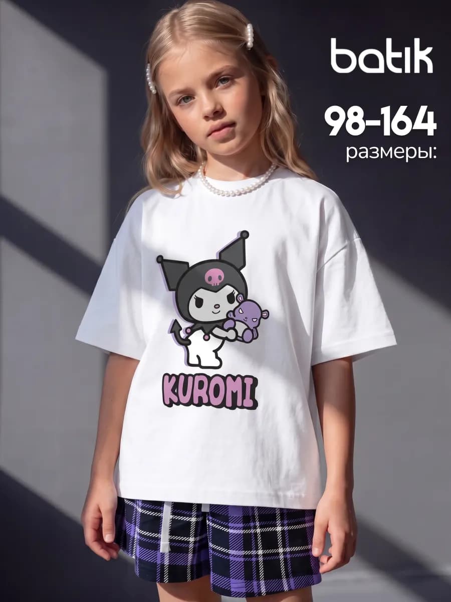 Костюм летний для девочки шорты и футболка