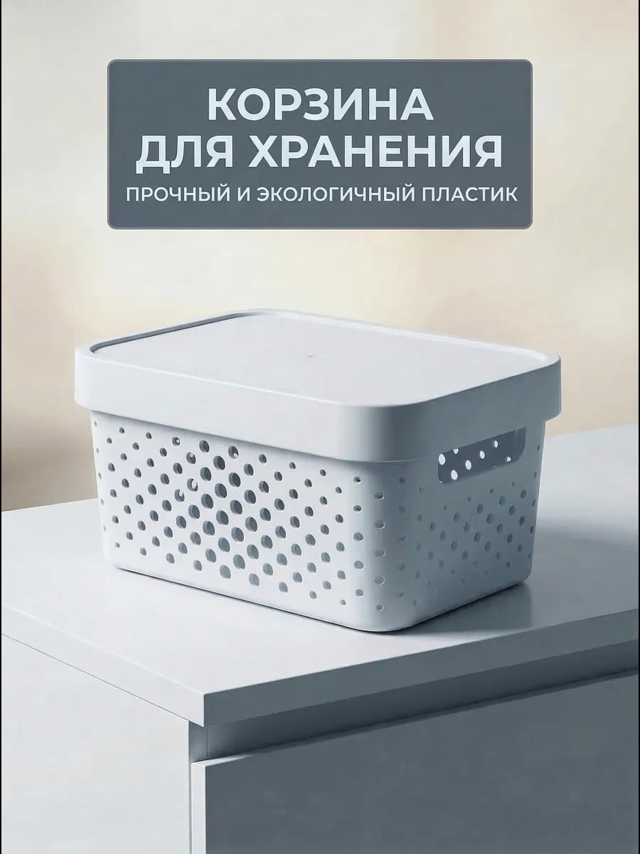 Органайзер для хранения пластиковые с крышкой