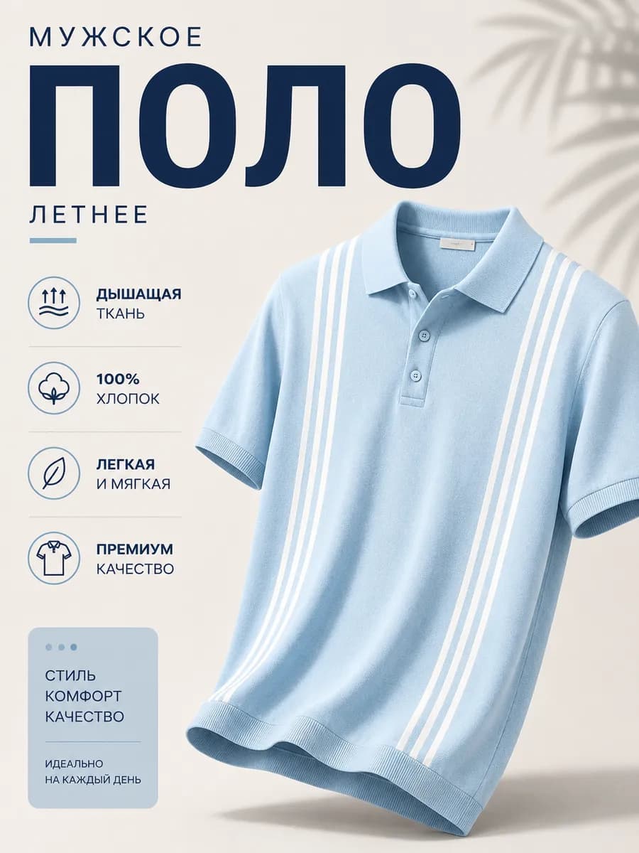 Футболка поло летняя old money