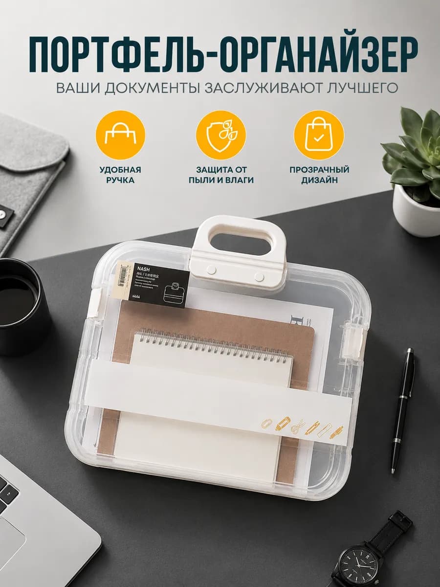 Папка для документов А4 портфель - органайзер