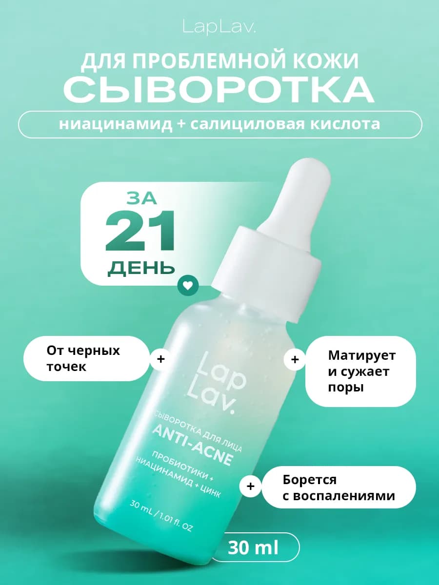 Сыворотка для лица от прыщей и акне