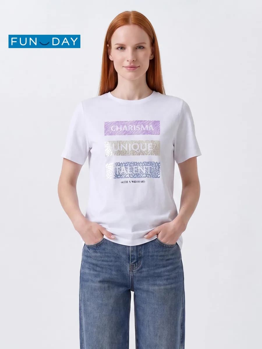 Футболка 100% хлопок с надписью