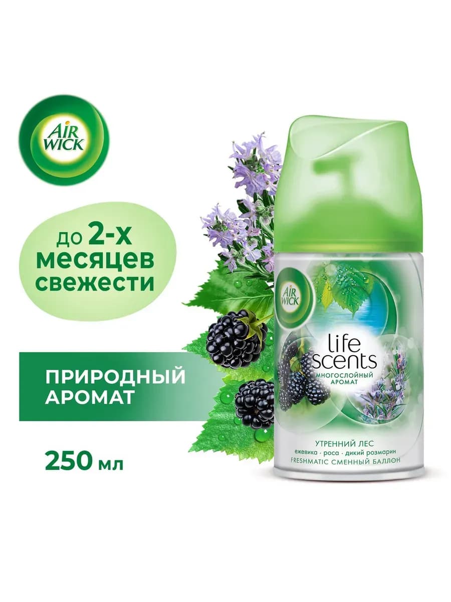 Сменный баллон Утренний лес, 250 мл