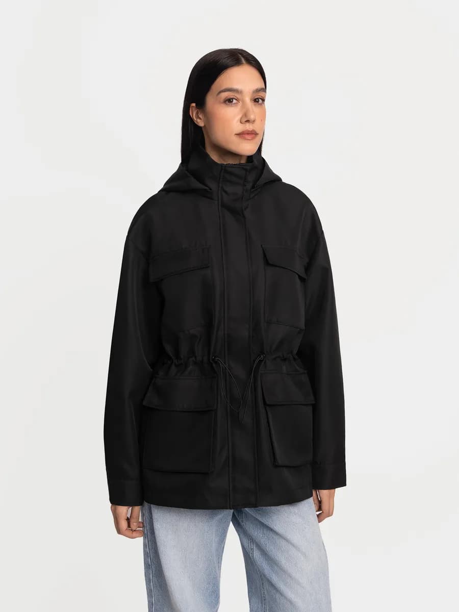 Женская куртка-парка с капюшоном
