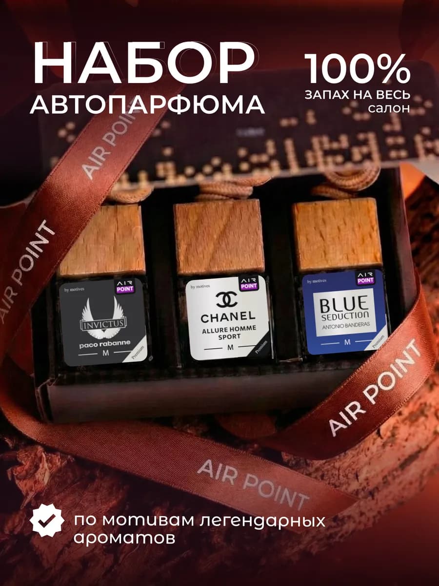 Ароматизатор в машину автопарфюм набор