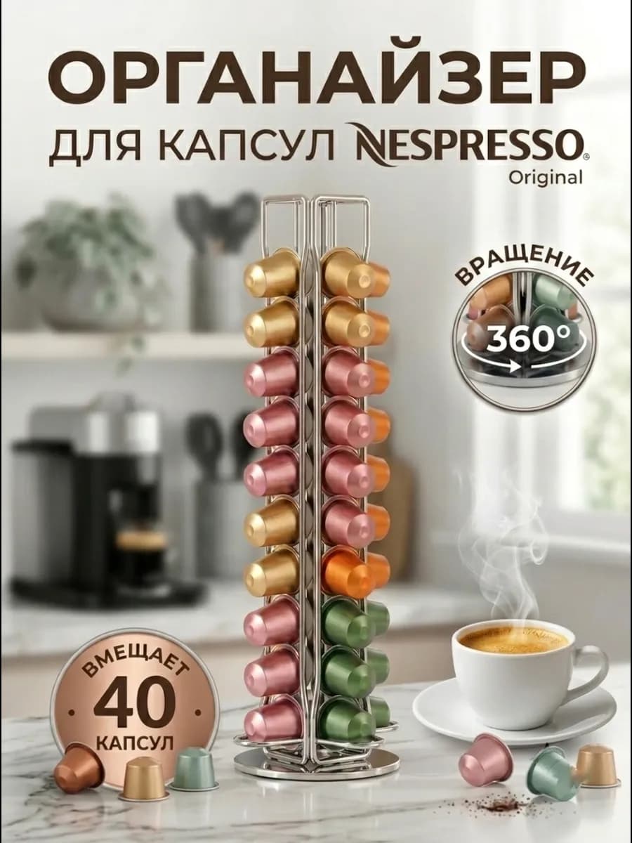 Подставка для капсул кофе nespresso Держатель Органайзер