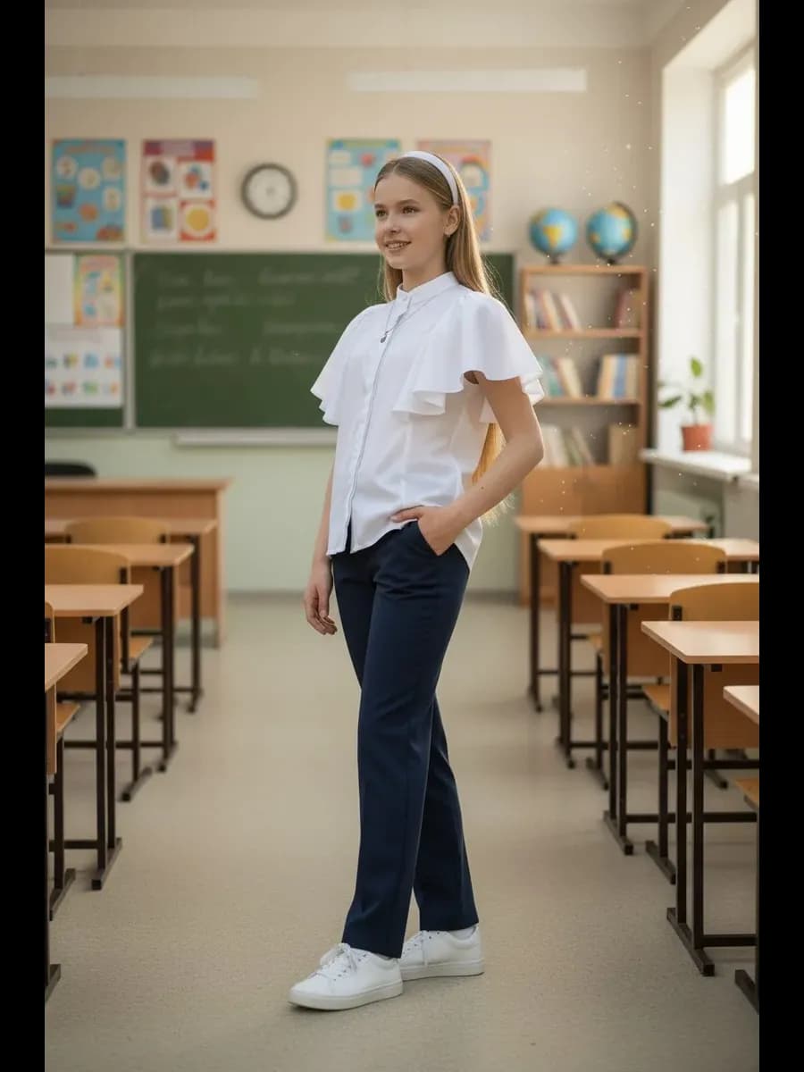 блузка школьная нарядная