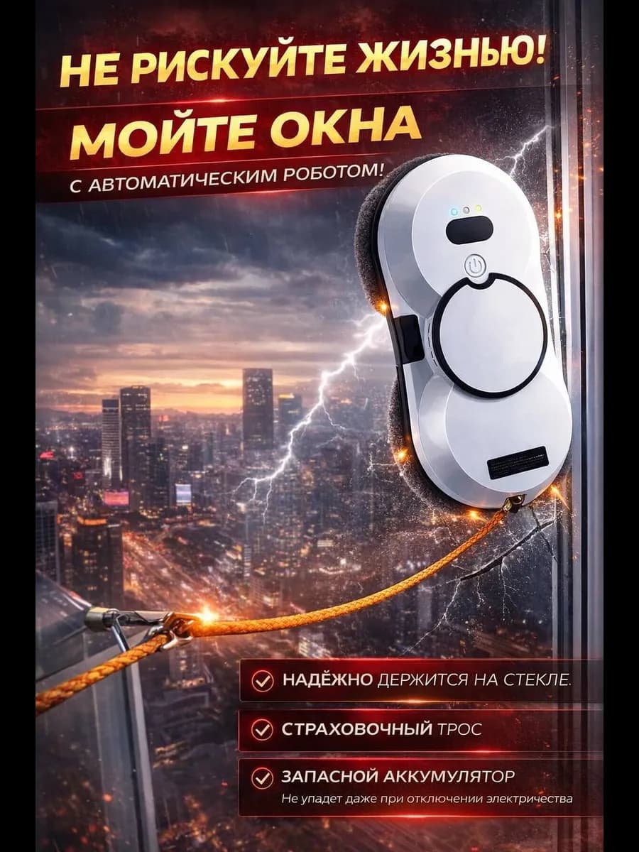 Мойщик окон робот с автораспылением