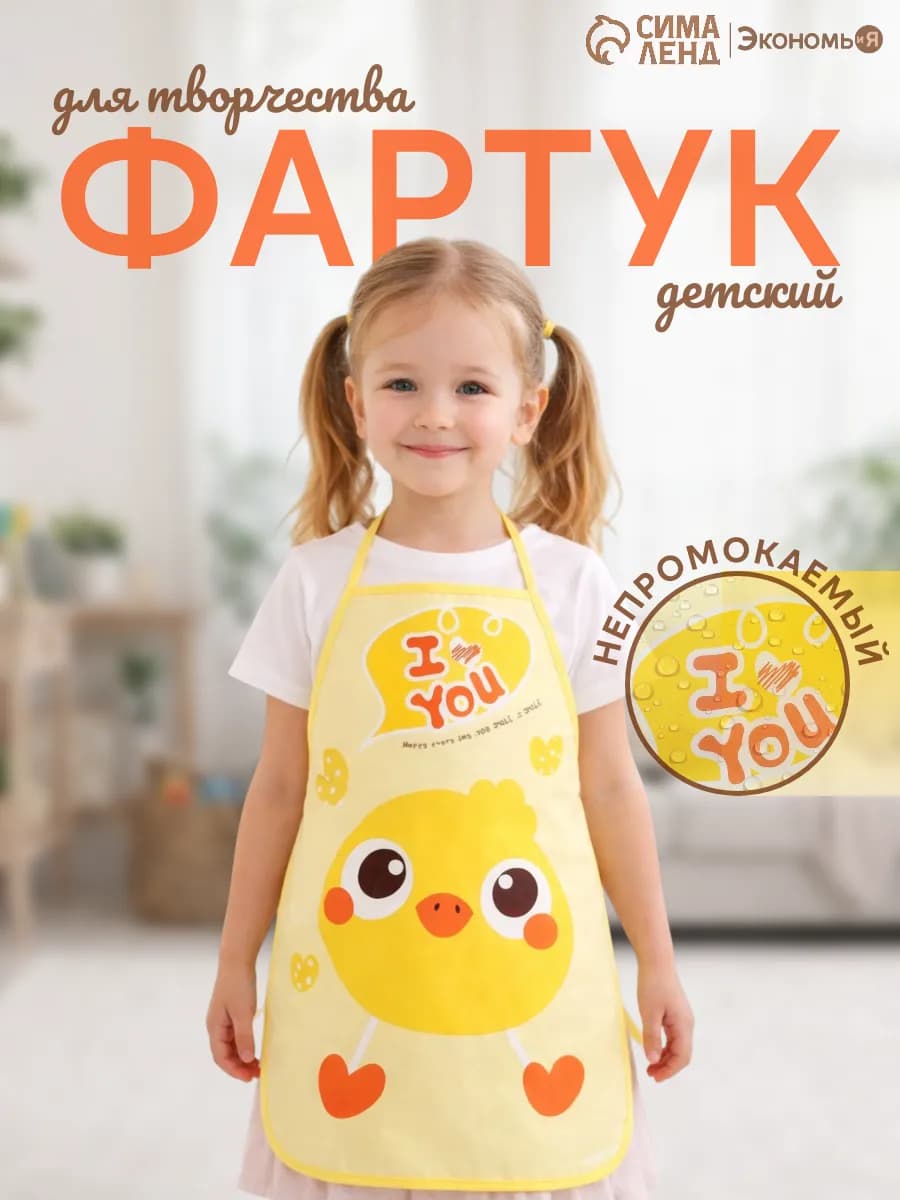Фартук детский для творчества и кулинарии