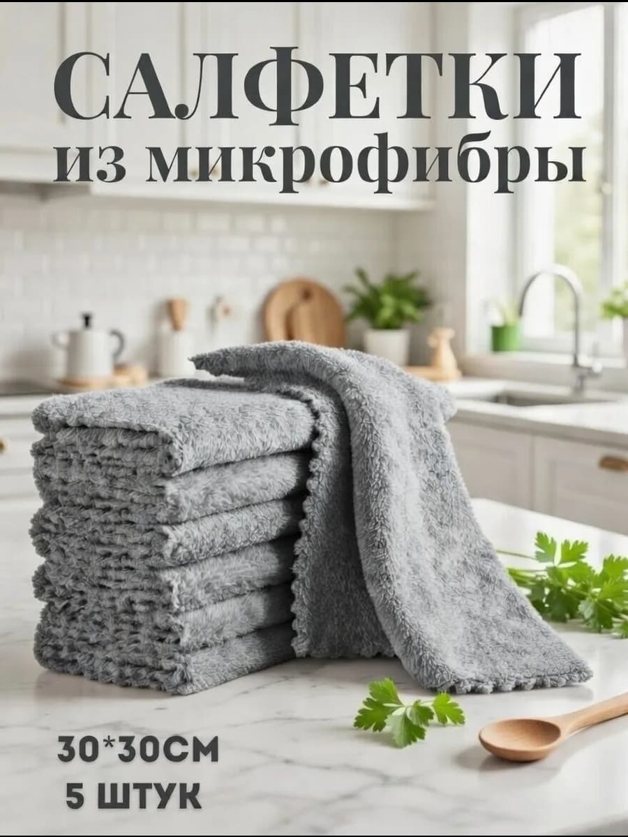 Салфетки для уборки из микрофибры