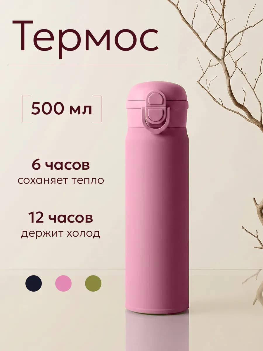 Термос для чая и кофе 0.5 л, термокружка