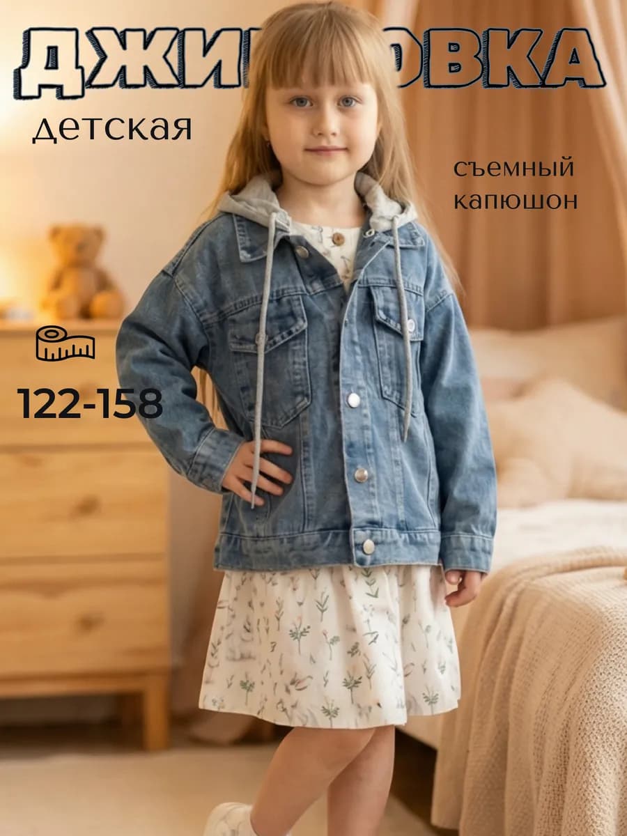 Джинсовка с капюшоном