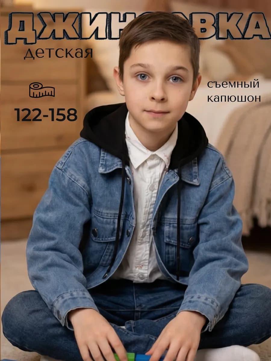 Джинсовка с капюшоном