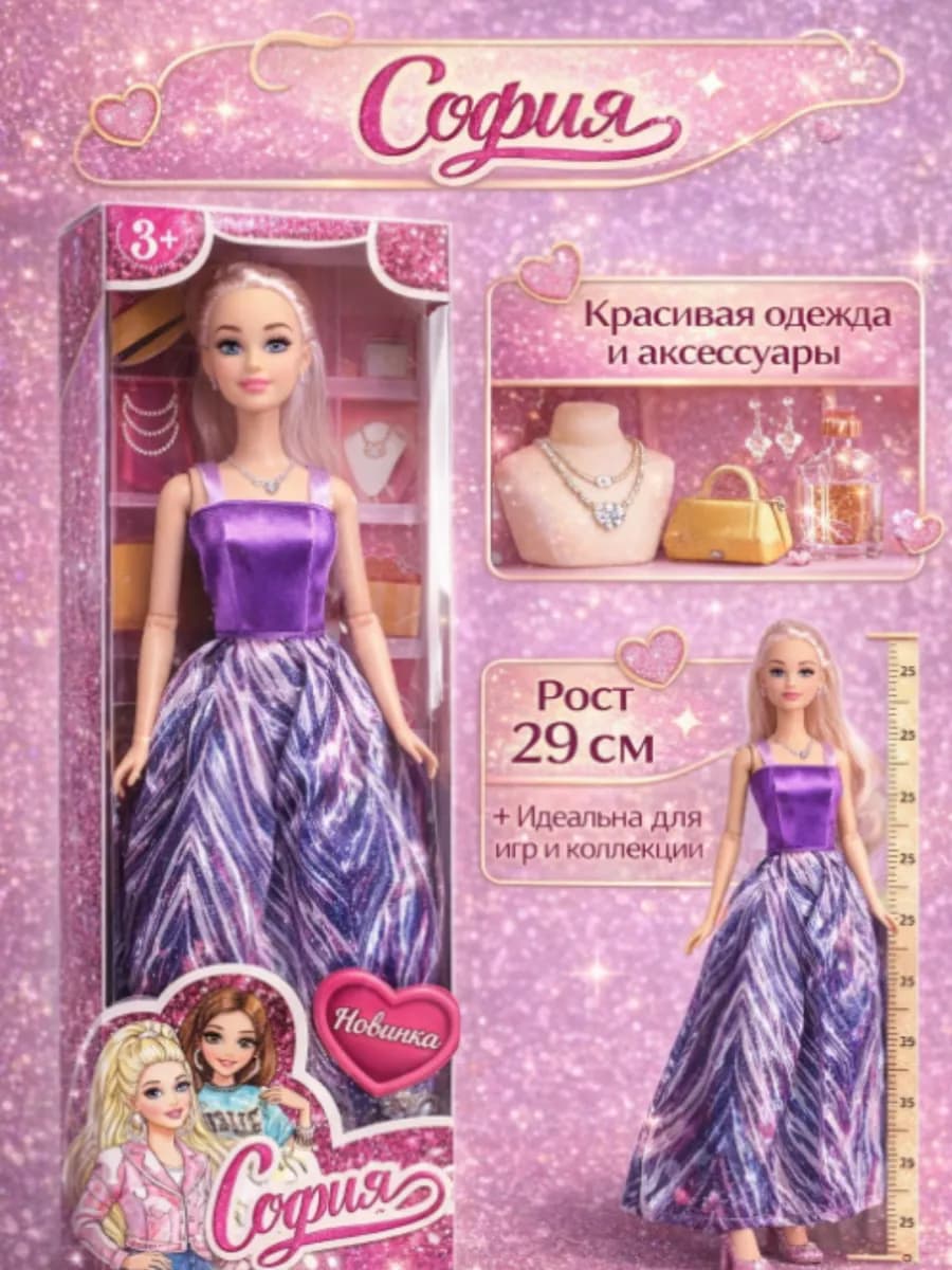 Кукла София 29 см с аксессуарами