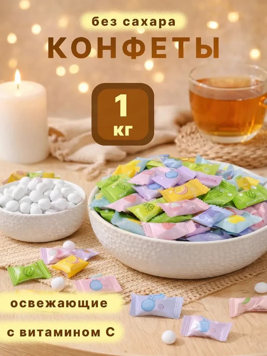Конфеты без сахара с витамином С 1 кг