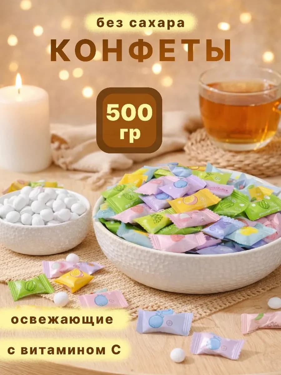 Конфеты без сахара с витамином С 500 г