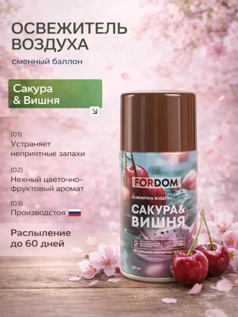 Сменный баллон освежитель воздуха, 250 мл