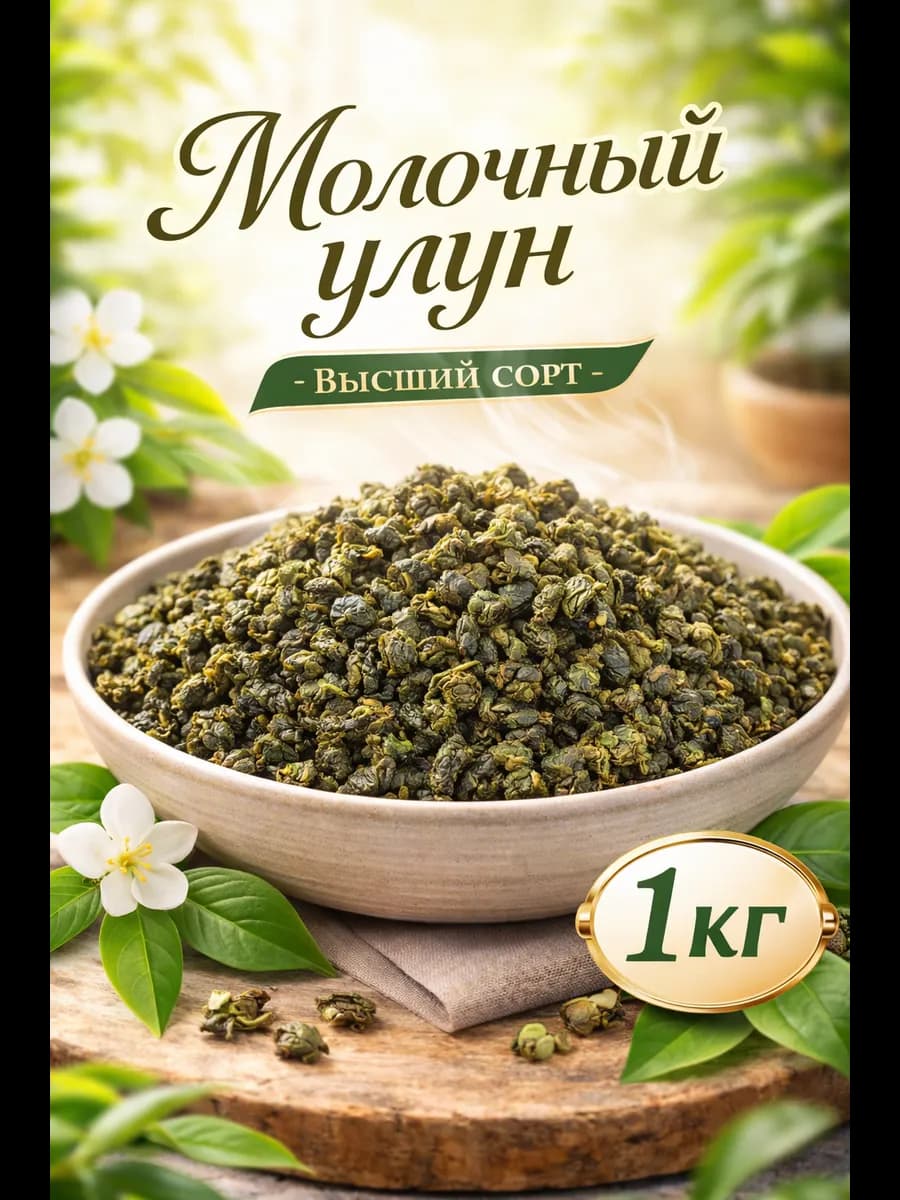 Молочный улун чай зелёный 1кг
