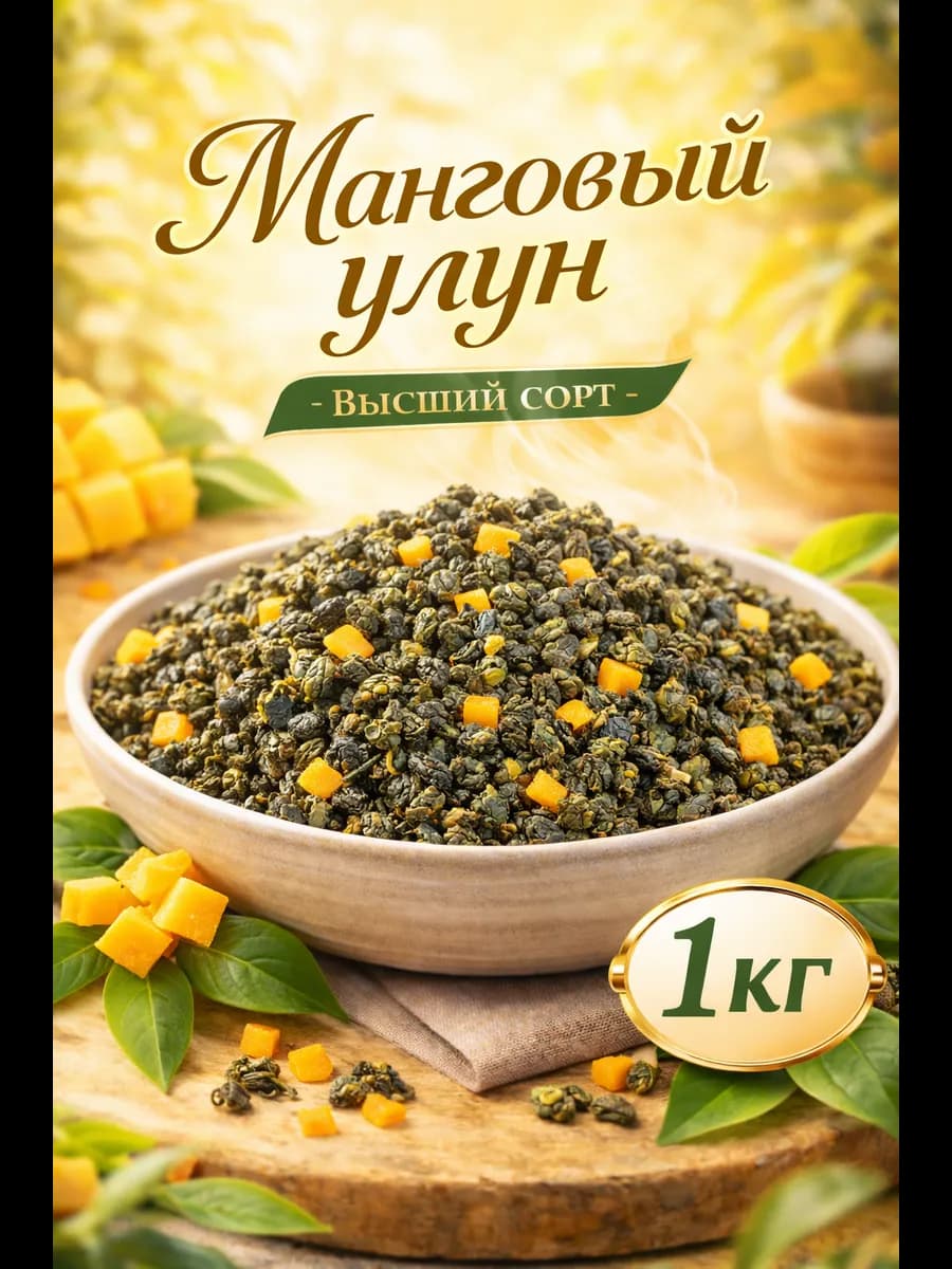 Чай листовой манговый улун 1кг