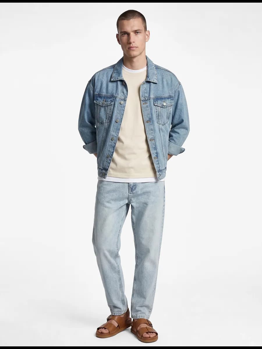 Джинсы Tapered со средней посадкой из хлопка