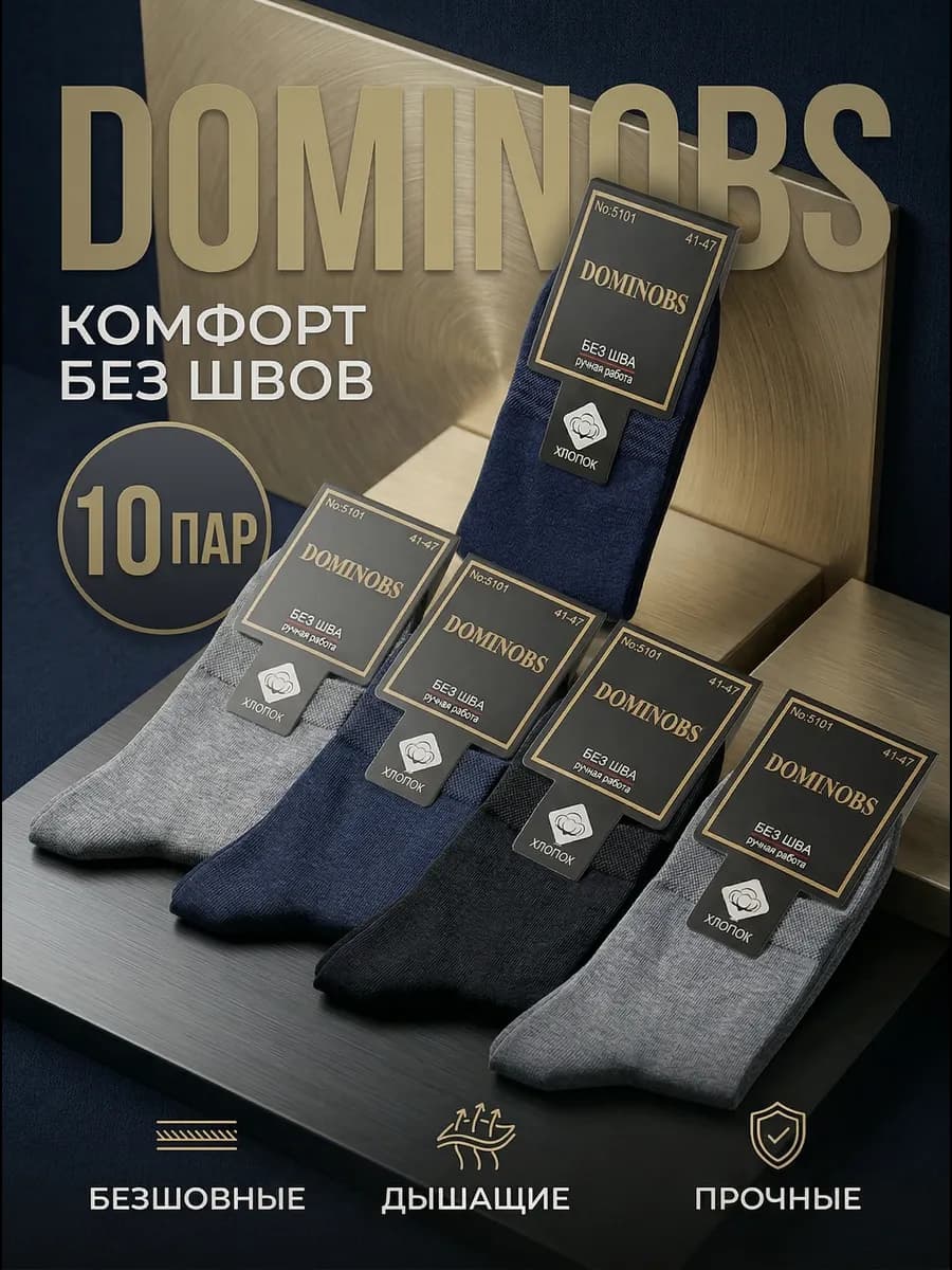 Носки классические 10 пар