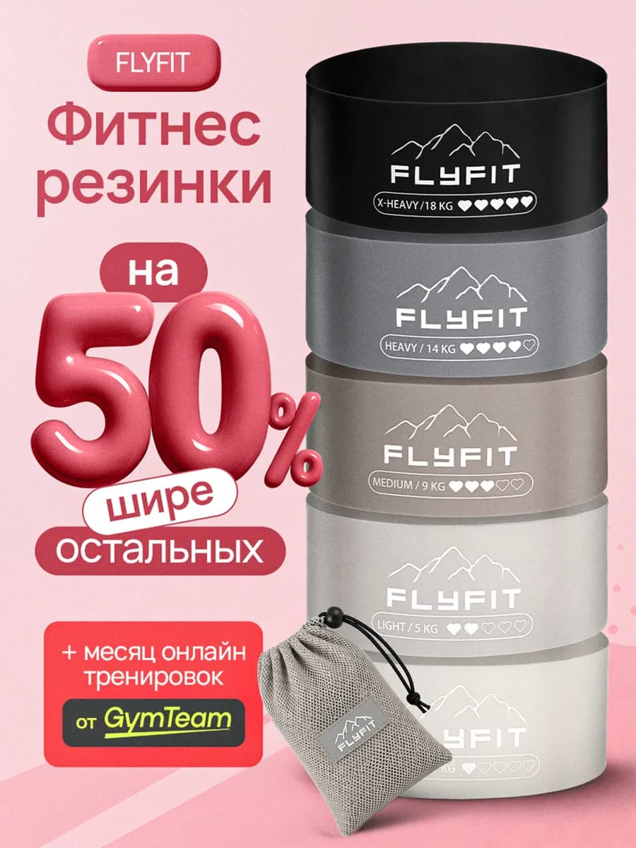Резинка для фитнеса 5шт спортивная для ног ягодиц тренировок