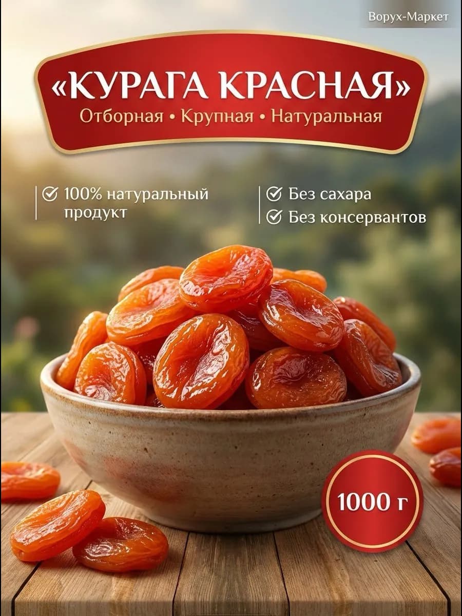 Сухофрукты. Курага 1 кг без косточек.Курага