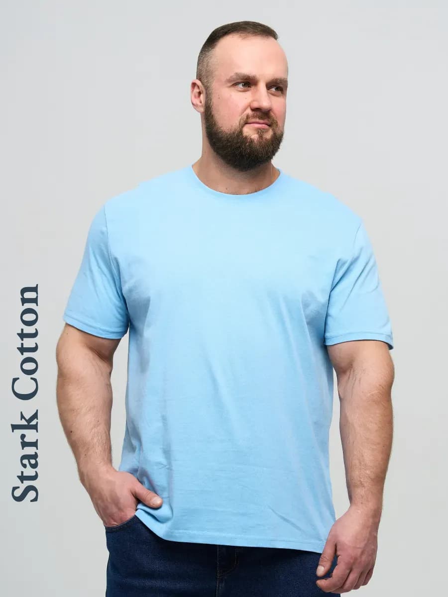 Футболка однотонная больших размеров