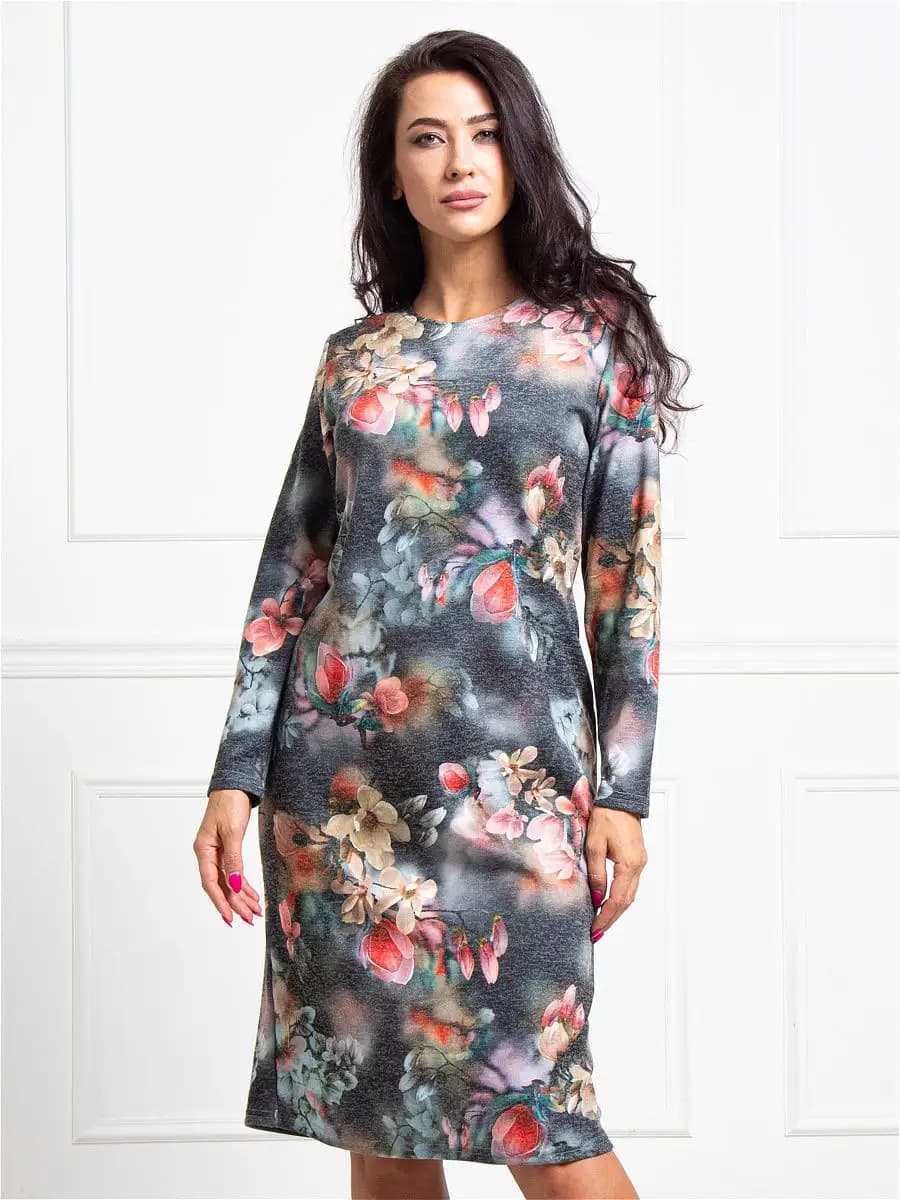 Платье вечернее трикотажное в офис и на праздник