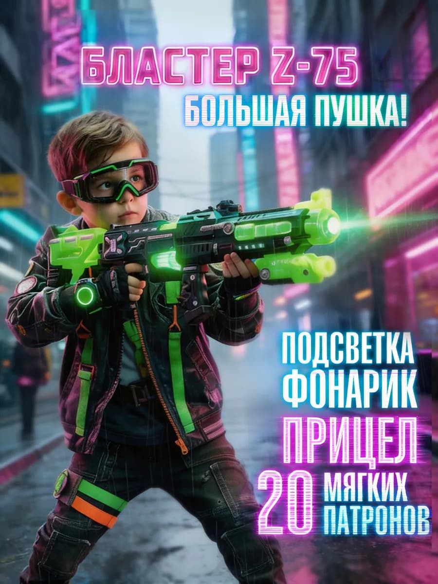 Игрушечное оружие большая снайперская винтовка автомат - фото 1