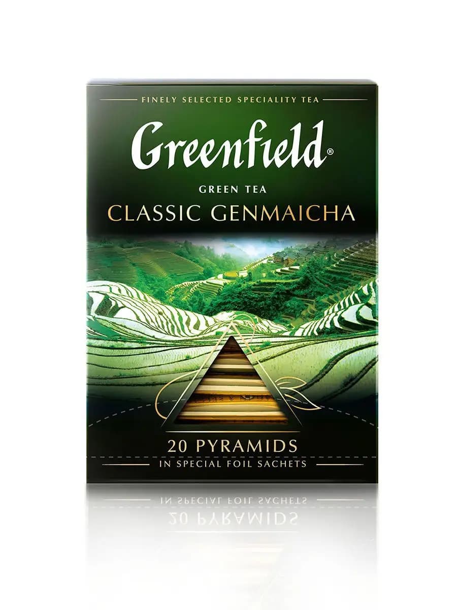 Чай зеленый Classic Genmaicha, в пирамидках, 20 шт