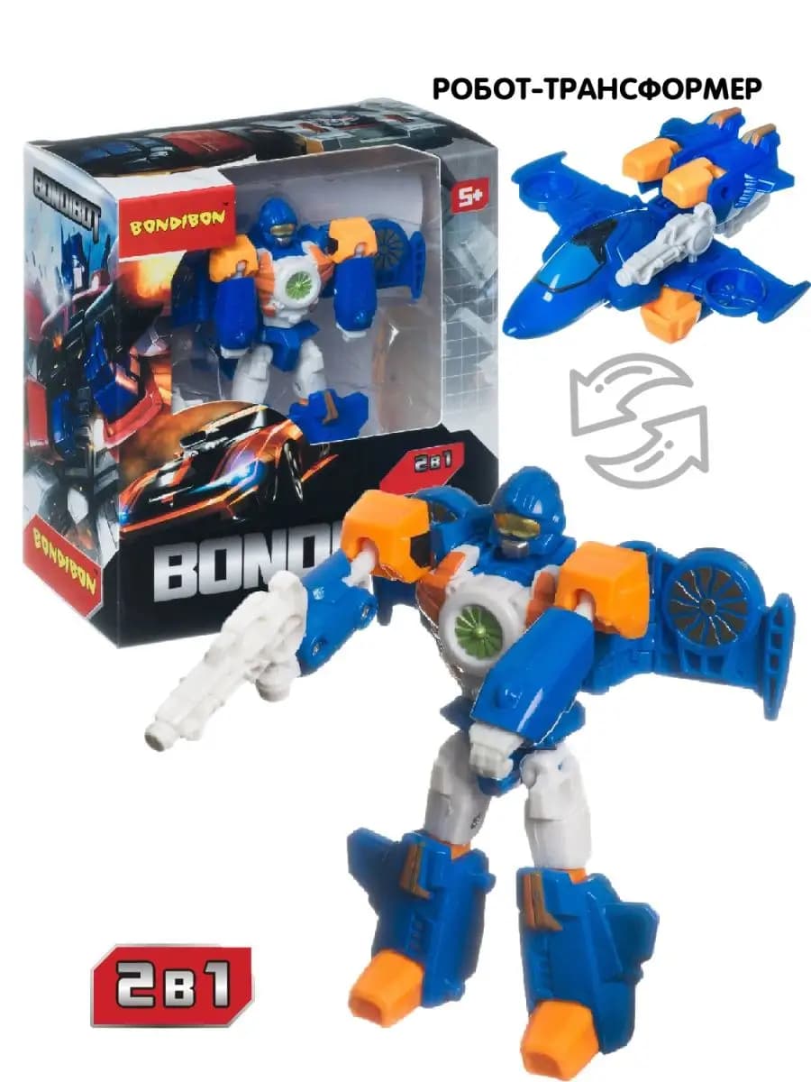Робот трансформер самолет 2 в 1 игрушка детская