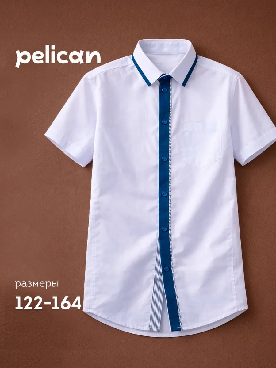 Рубашка для мальчика белая школьная