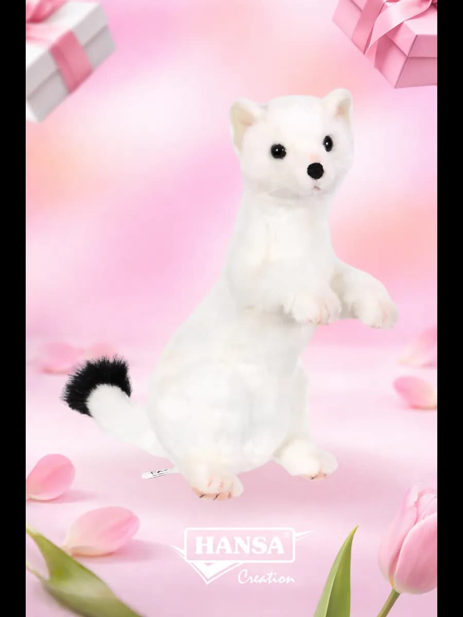 Реалистичная мягкая игрушка Хорёк, 30 см ручная работа