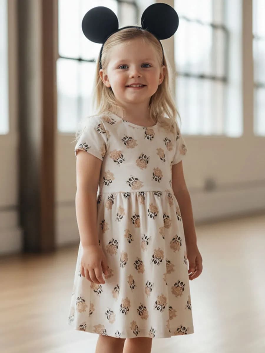 Трикотажное платье для девочки в сад и на прогулку сарафан