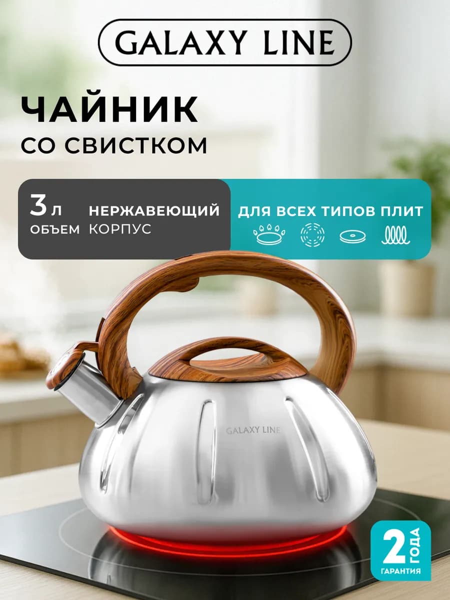 Чайник со свистком GL9206