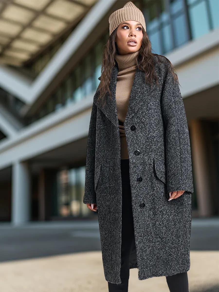 Пальто демисезонное шерстяное