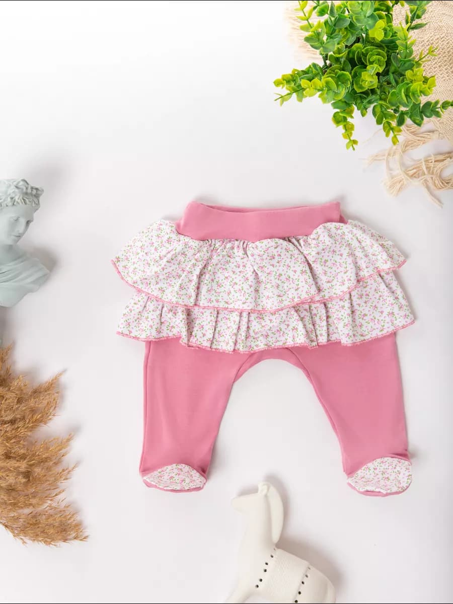 Ползунки с рюшей нарядные