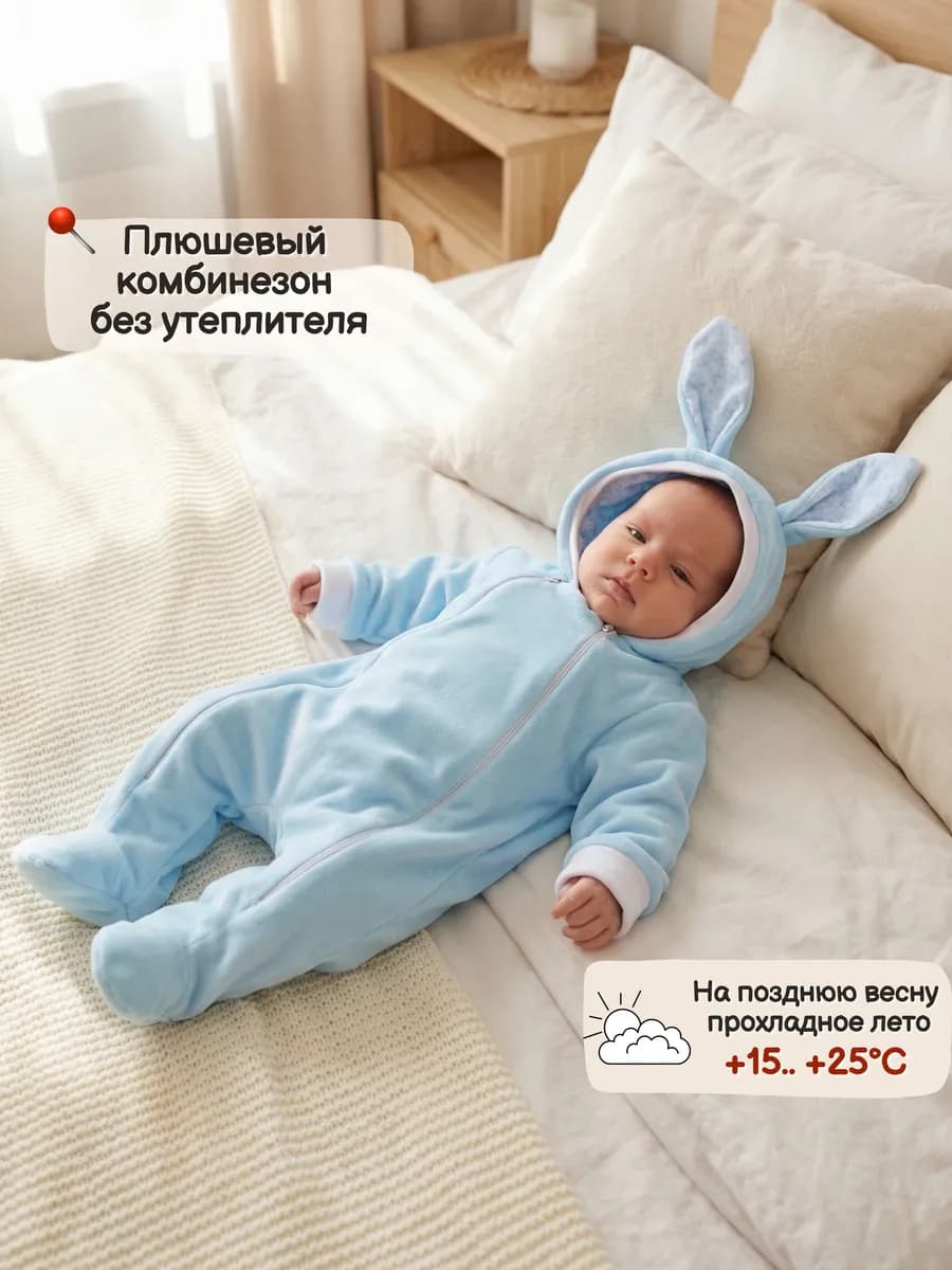 Летний комбинезон для новорожденных