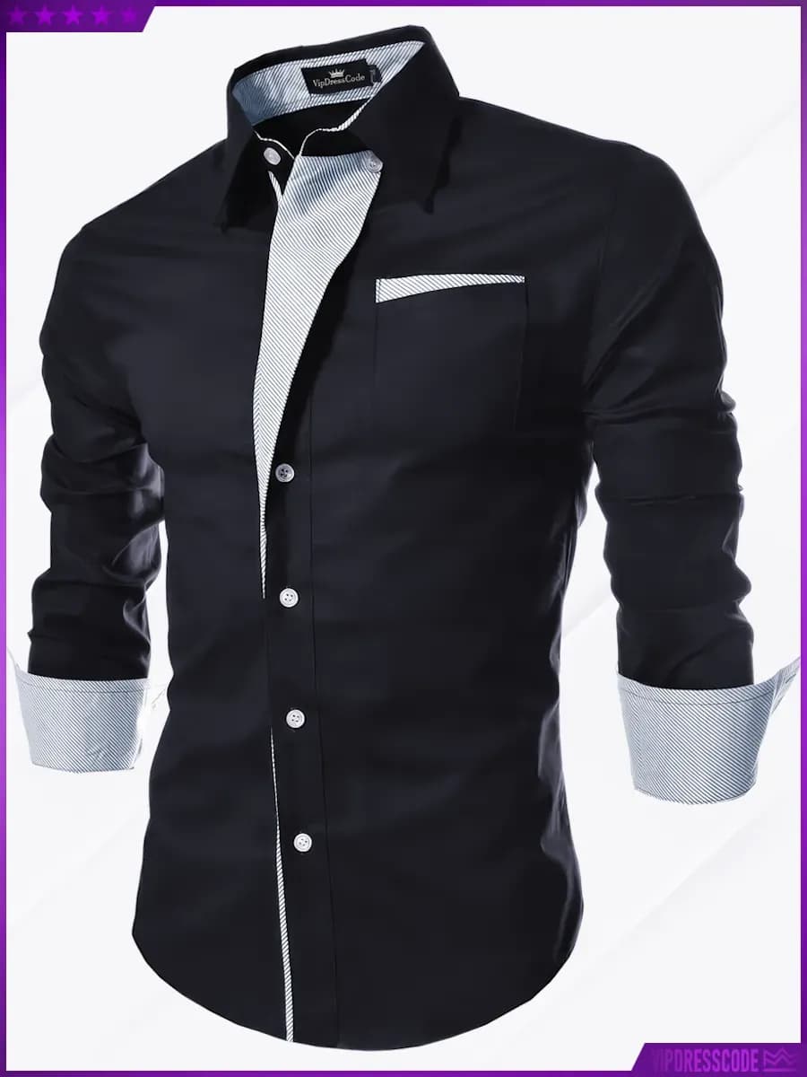 Рубашка с длинным рукавом кэжуал офисная