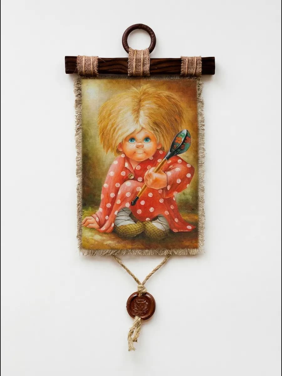 Декор на кухню на стену Домовенок Рыжик А4