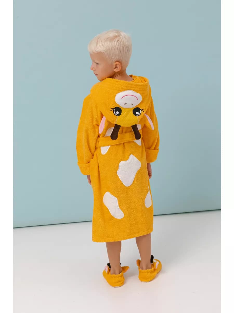 Халат детский махровый с капюшоном