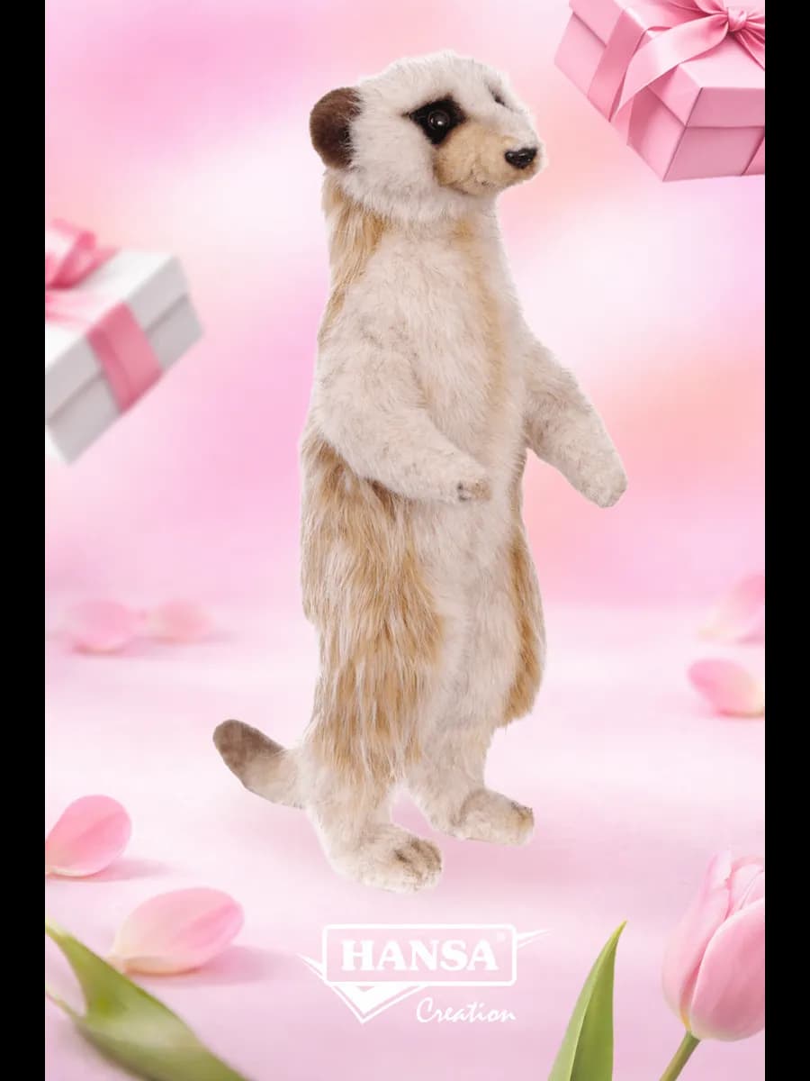 Мягкая игрушка Сурикат, 33 см ручной работы - фото 1