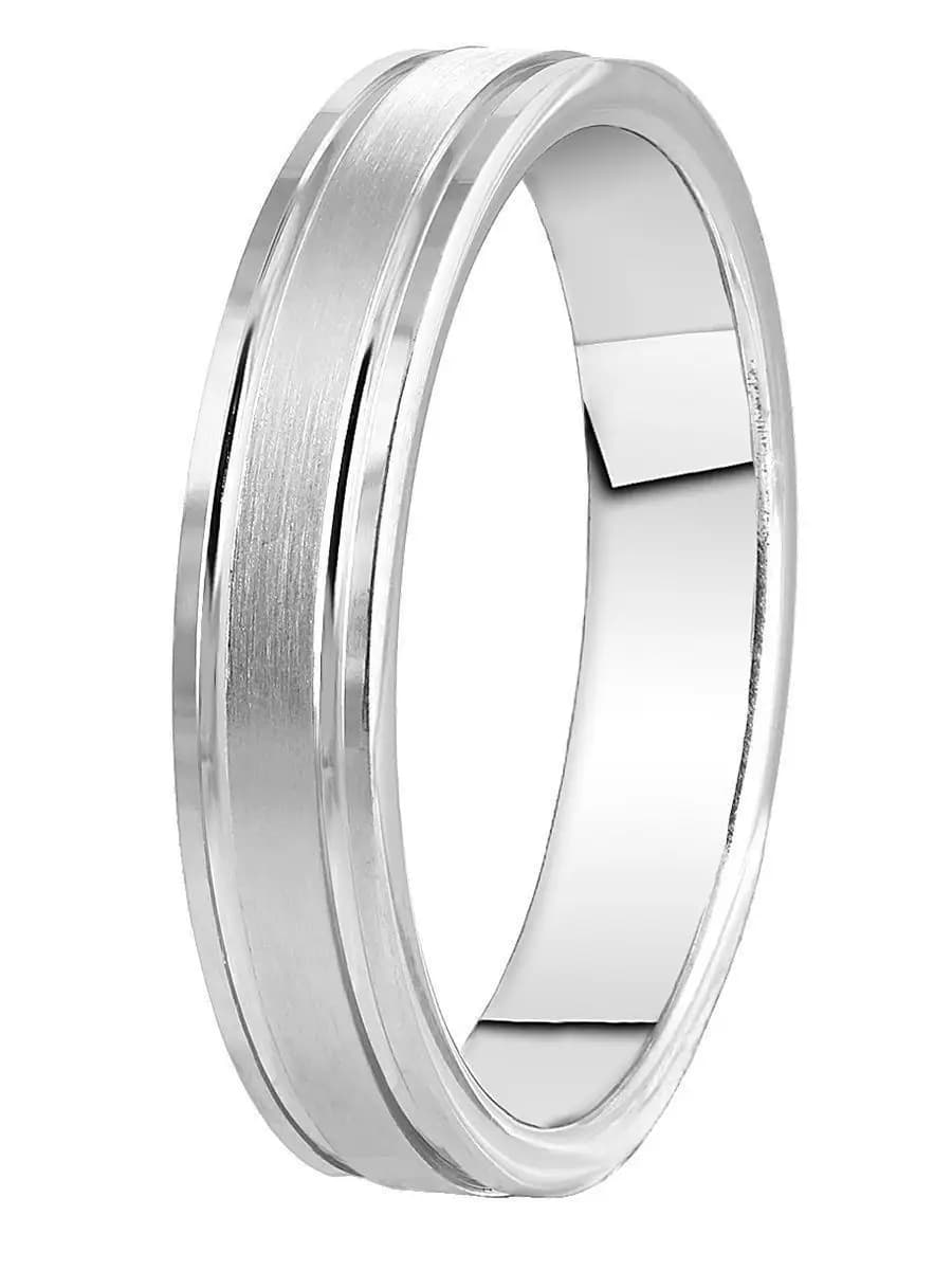Кольцо обручальное серебро