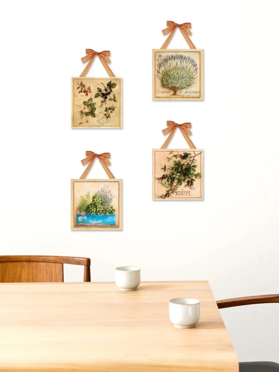 Панно на стену для интерьера декоративные 4 шт