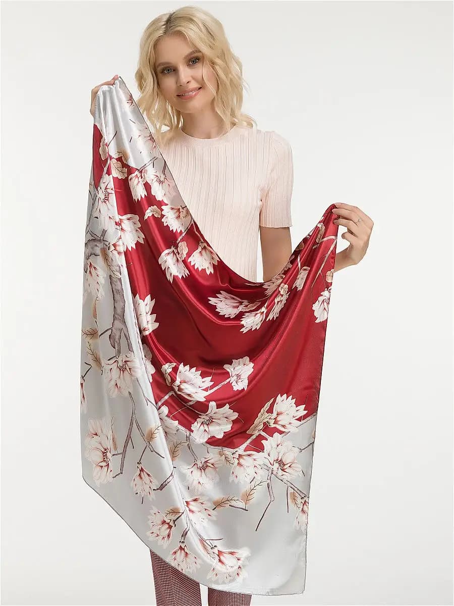 Платок шелковый косынка