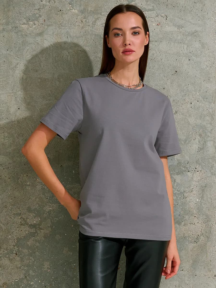 Футболка базовая прямого кроя