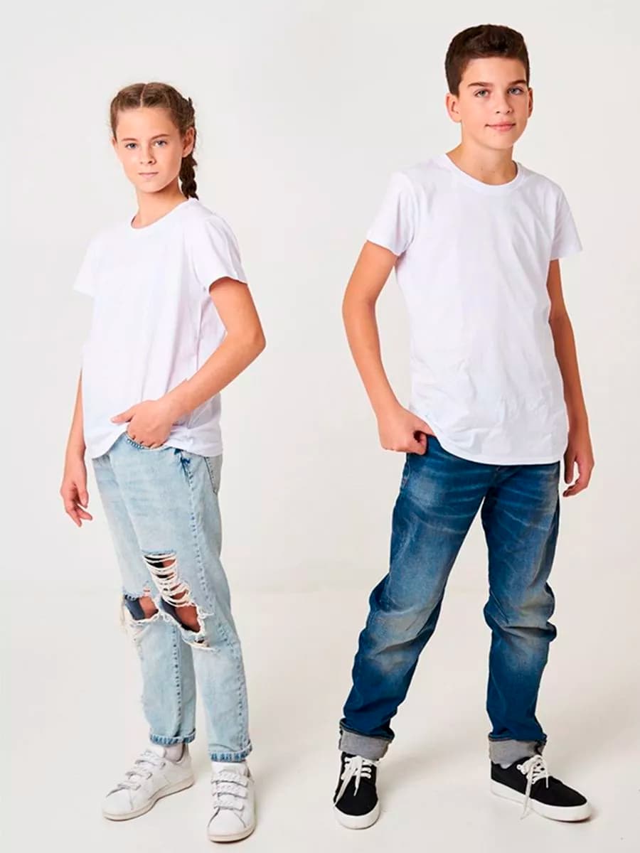 Футболка белая школьная 1 штука