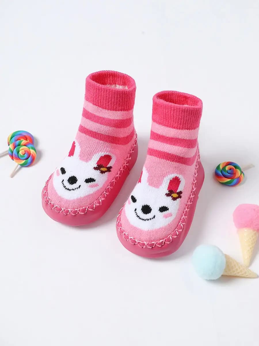 Носки тапочки для малышей махровые зимние пинетки